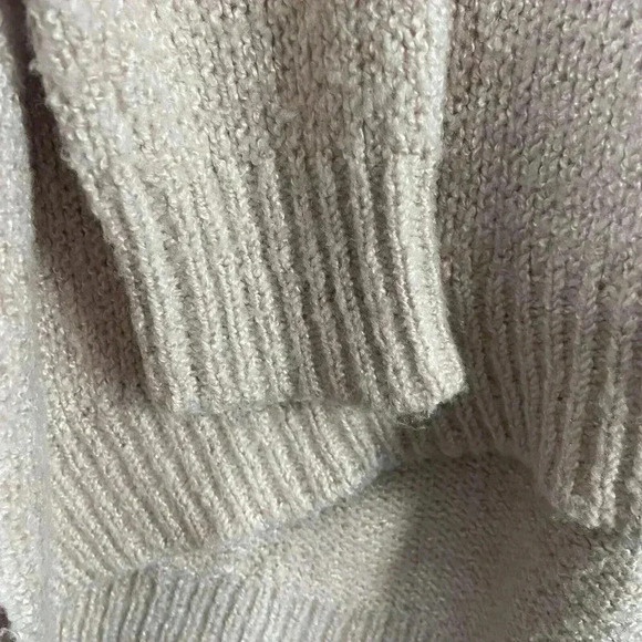 Bardot Belle Sleeve Turtleneck Fluffy Knit Sweater Blush Pink Size 10 Cozy Tunic - Picture 3 of 10